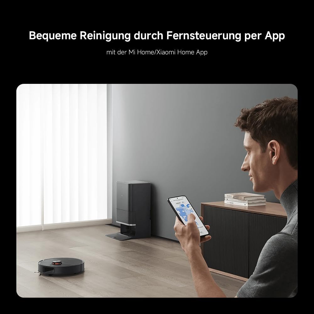 Xiaomi Robot Vacuum X20 Pro – 7000 Pa Saugleistung, duales Moppsystem, 75 Tage Staubbehälterkapazität, 4 Reinigungsmodi und 5200mAh Akku für eine gründliche und smarte Reinigung im Haushalt