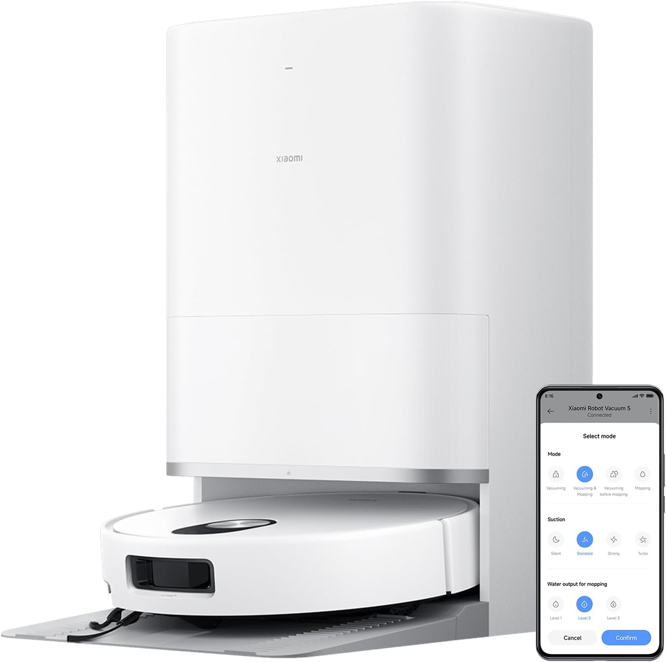 Xiaomi Robot Vacuum X20 Pro – 7000 Pa Saugleistung, duales Moppsystem, 75 Tage Staubbehälterkapazität, 4 Reinigungsmodi und 5200mAh Akku für eine gründliche und smarte Reinigung im Haushalt