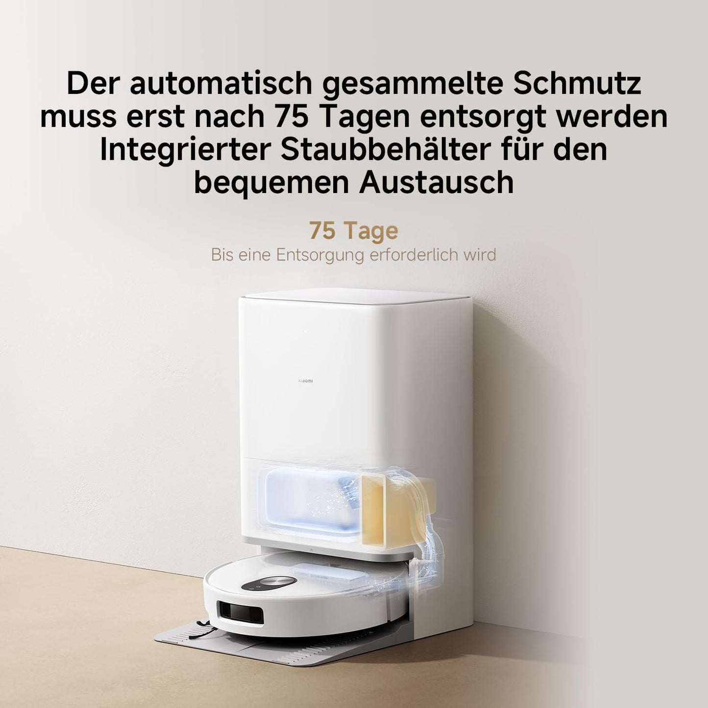 Xiaomi Robot Vacuum X20 Pro – 7000 Pa Saugleistung, duales Moppsystem, 75 Tage Staubbehälterkapazität, 4 Reinigungsmodi und 5200mAh Akku für eine gründliche und smarte Reinigung im Haushalt