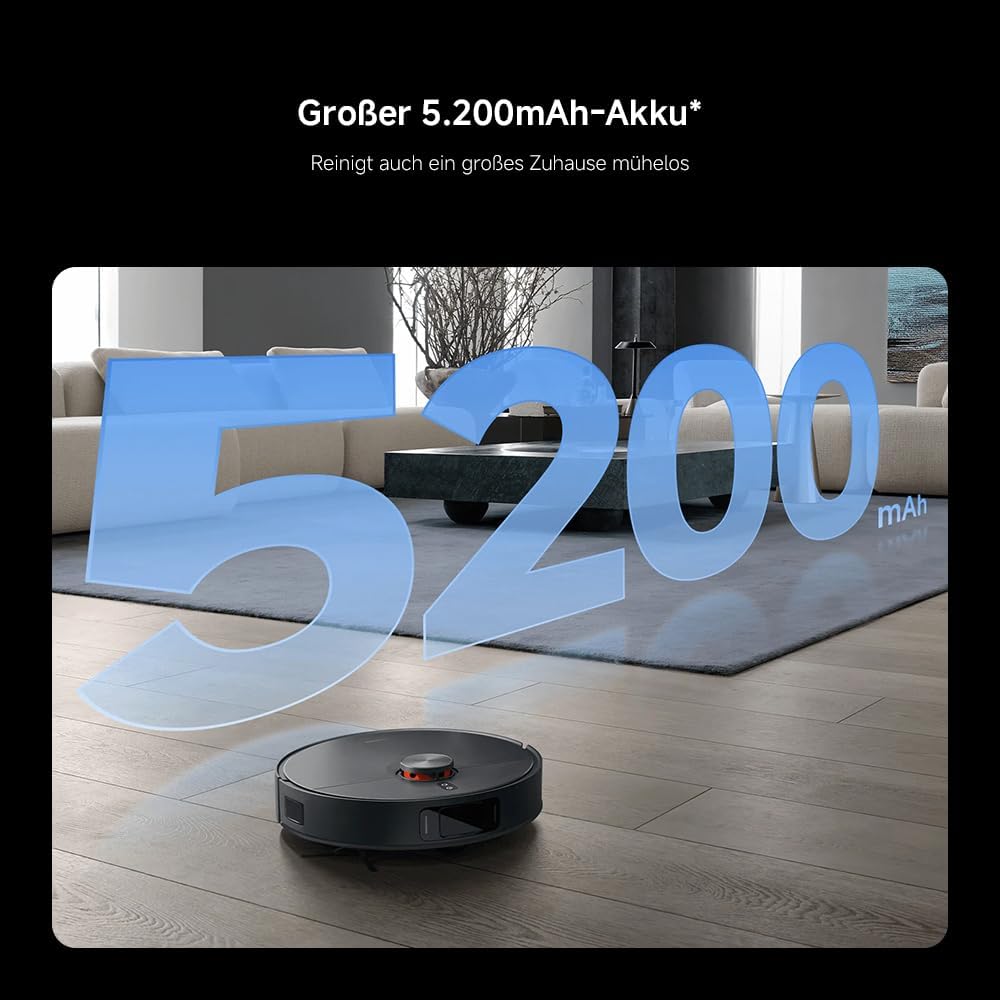 Xiaomi Robot Vacuum X20 Pro – 7000 Pa Saugleistung, duales Moppsystem, 75 Tage Staubbehälterkapazität, 4 Reinigungsmodi und 5200mAh Akku für eine gründliche und smarte Reinigung im Haushalt