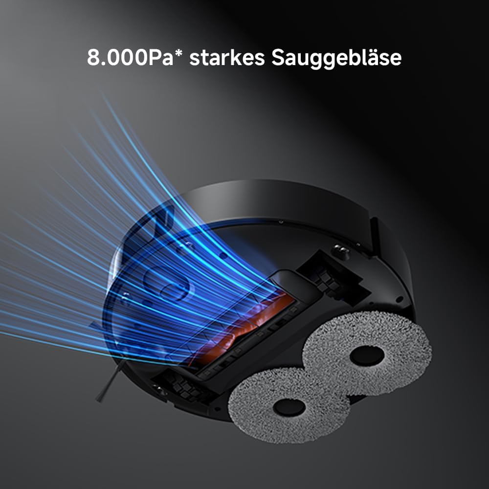 Xiaomi Robot Vacuum X20 Pro – 7000 Pa Saugleistung, duales Moppsystem, 75 Tage Staubbehälterkapazität, 4 Reinigungsmodi und 5200mAh Akku für eine gründliche und smarte Reinigung im Haushalt