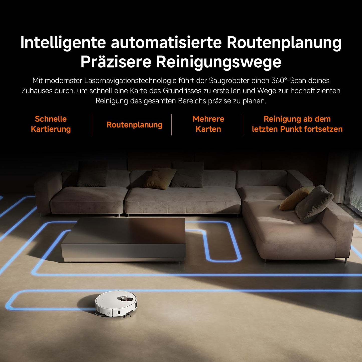 Xiaomi Robot Vacuum X20 Pro – 7000 Pa Saugleistung, duales Moppsystem, 75 Tage Staubbehälterkapazität, 4 Reinigungsmodi und 5200mAh Akku für eine gründliche und smarte Reinigung im Haushalt