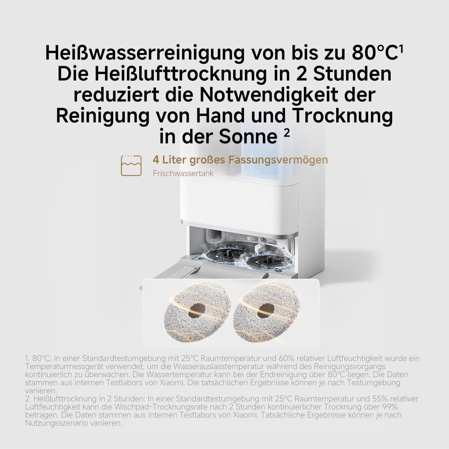 Xiaomi Robot Vacuum X20 Pro – 7000 Pa Saugleistung, duales Moppsystem, 75 Tage Staubbehälterkapazität, 4 Reinigungsmodi und 5200mAh Akku für eine gründliche und smarte Reinigung im Haushalt