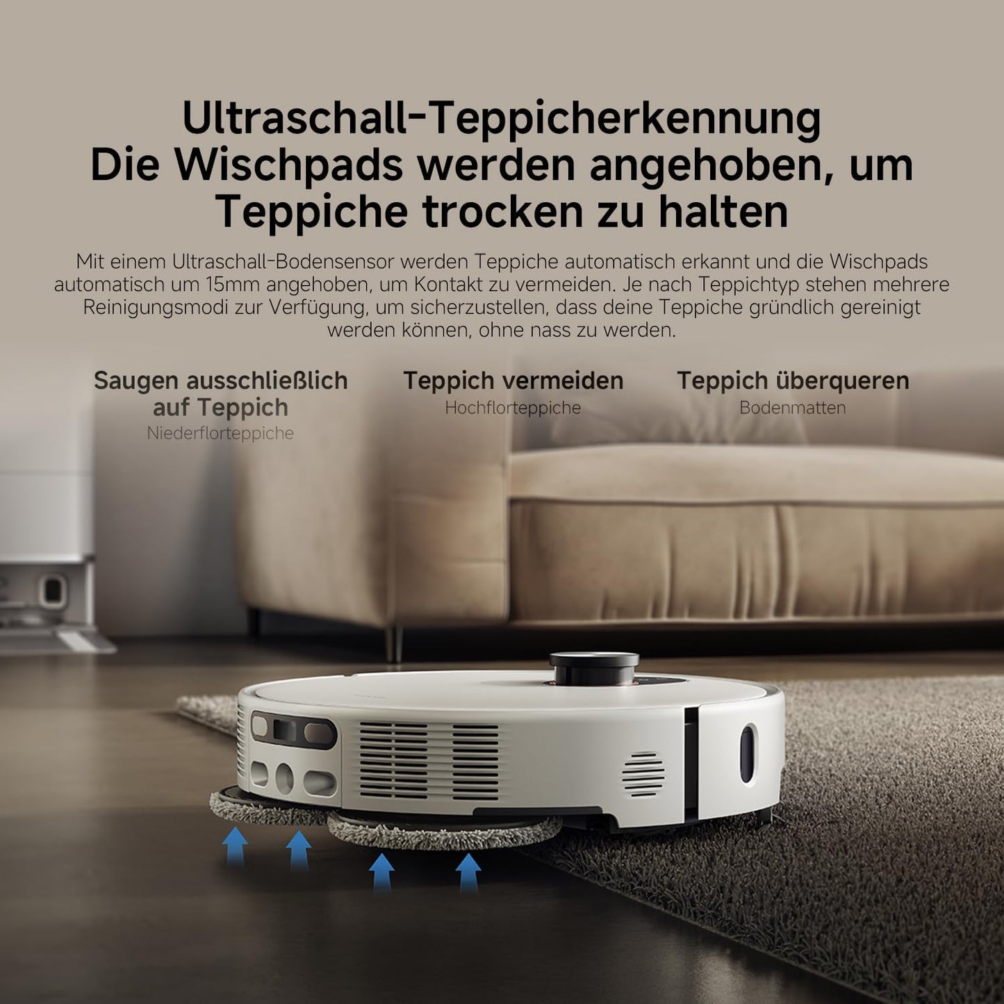Xiaomi Robot Vacuum X20 Pro – 7000 Pa Saugleistung, duales Moppsystem, 75 Tage Staubbehälterkapazität, 4 Reinigungsmodi und 5200mAh Akku für eine gründliche und smarte Reinigung im Haushalt