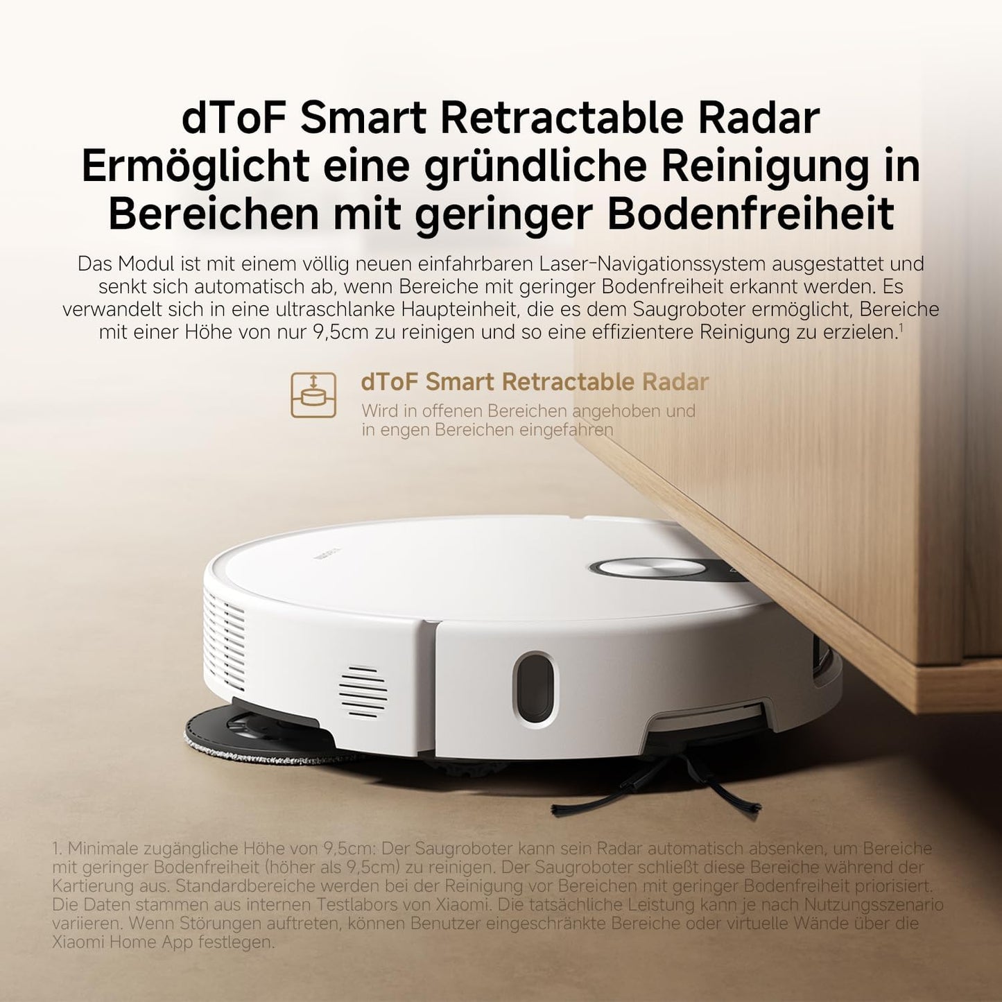 Xiaomi Robot Vacuum X20 Pro – 7000 Pa Saugleistung, duales Moppsystem, 75 Tage Staubbehälterkapazität, 4 Reinigungsmodi und 5200mAh Akku für eine gründliche und smarte Reinigung im Haushalt