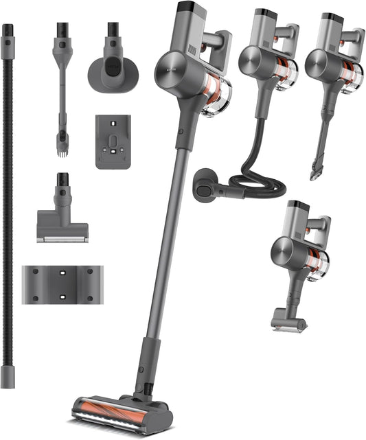 XIAOMI Vacuum Cleaner G20 Staubsauger Kabellos, 25.000PA / 150AW, mit Zyklon-Technologie, beutellos, leistungsstarker Akkusauger für Tierhaare, Auto, Teppich & Hartboden, bis zu 60min Laufzeit